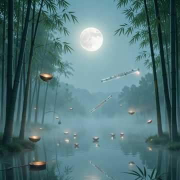 Ảnh bìa nhạc nền Bamboo Moon Still